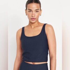 NWT! Navy Blue Light Support PowerSoft Longline Sports Bra - Size Large 💛